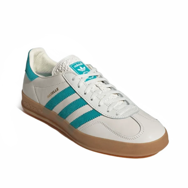 ⁦Adidas Gazelle Chalk White Turquoise Gum⁩ – תמונה ⁦2⁩