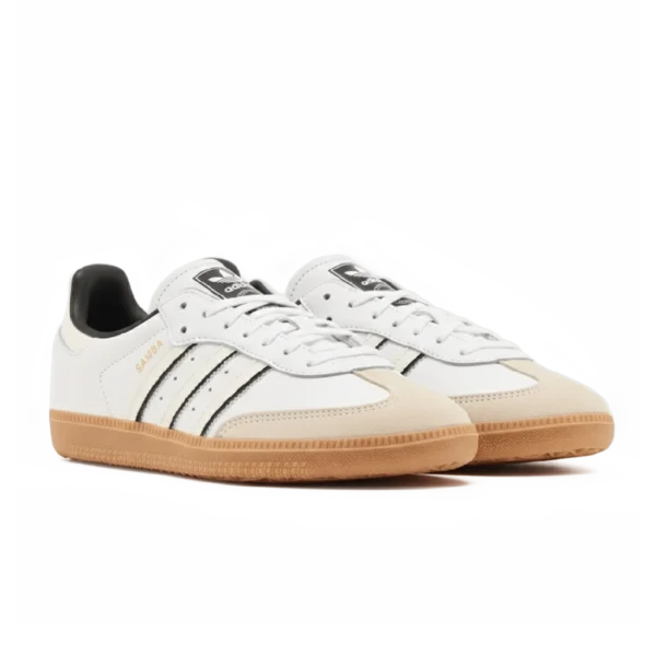 ⁦Adidas Samba OG Shoes Cloud White Off White Core Black⁩ – תמונה ⁦2⁩