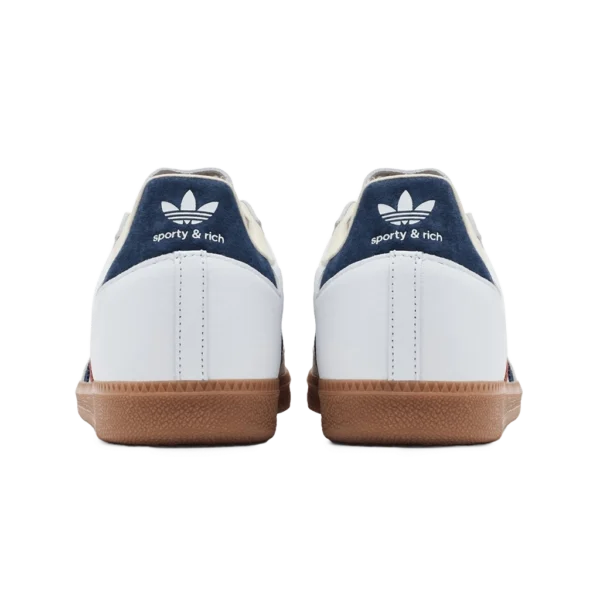 ⁦Adidas Samba OG x Sporty & Rich Cloud White Night Indigo Collegiate Red⁩ – תמונה ⁦3⁩