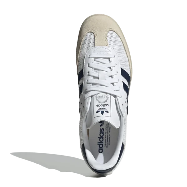 ⁦Adidas Samba OG  Cloud White Night Indigo Cream White⁩ – תמונה ⁦3⁩