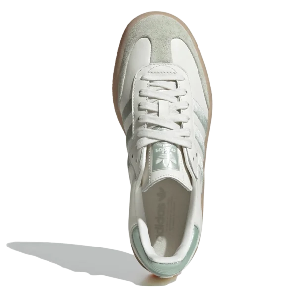 ⁦Adidas Sambae Off White Linen Green Metallic⁩ – תמונה ⁦3⁩