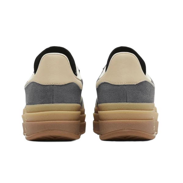 ⁦Adidas Gazelle Bold Grey Six Magic Beige Cream White⁩ – תמונה ⁦3⁩