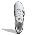 ⁦Adidas Gazelle Cloud WhiteCore Black Gold Metallic⁩ – תמונה ⁦3⁩