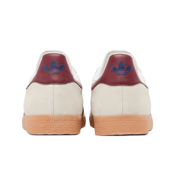 ⁦Adidas Gazelle Off White Dark Blue Collegiate Burgundy⁩ – תמונה ⁦3⁩