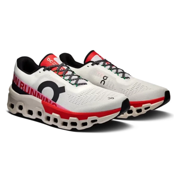 ⁦Cloudmonster 2 Ivory Silver Red⁩ – תמונה ⁦2⁩