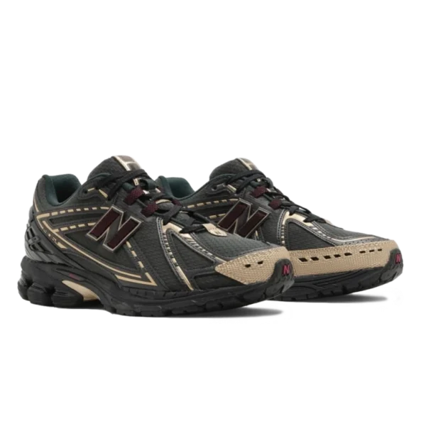 ⁦New Balance 1906 x Kith Black Bordeaux Champagne⁩ – תמונה ⁦2⁩