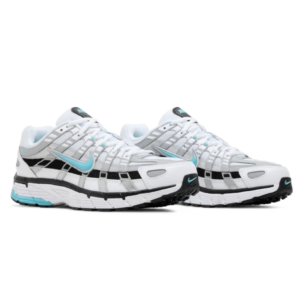 ⁦Nike P-6000 White Metallic Silver Black Dusty Cactus⁩ – תמונה ⁦2⁩