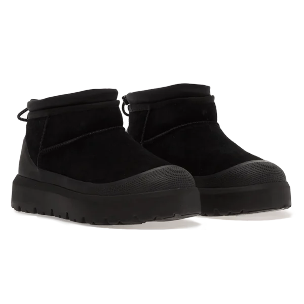 ⁦UGG Classic Ultra Mini Weather Hybrid Boots Black⁩ – תמונה ⁦2⁩