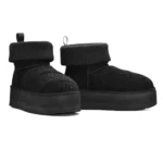 ⁦UGG Classic Mini Platform Felted Boots Black⁩ – תמונה ⁦2⁩