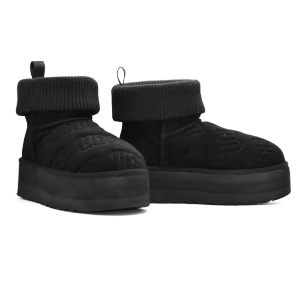 ⁦UGG Classic Mini Platform Felted Boots Black⁩ – תמונה ⁦2⁩