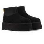⁦UGG Classic Mini Dipper Boots Black Yellow⁩ – תמונה ⁦2⁩
