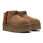 ⁦UGG Classic Ultra Mini Braid Plat Chestnut⁩ – תמונה ⁦2⁩