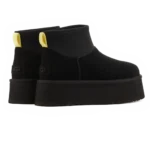 ⁦UGG Classic Mini Dipper Boots Black Yellow⁩ – תמונה ⁦3⁩