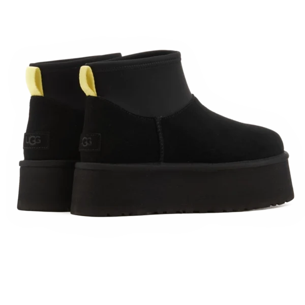 ⁦UGG Classic Mini Dipper Boots Black Yellow⁩ – תמונה ⁦3⁩