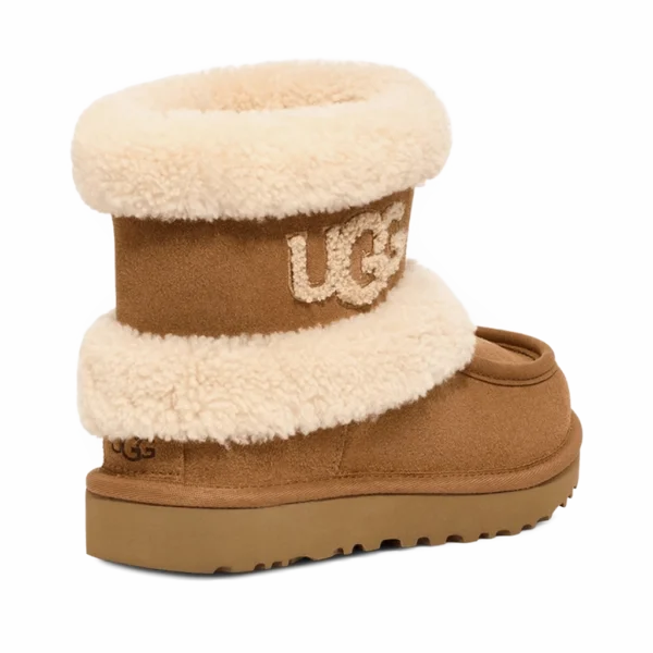 ⁦UGG Classic Ultra Mini Fluff Chestnut⁩ – תמונה ⁦3⁩
