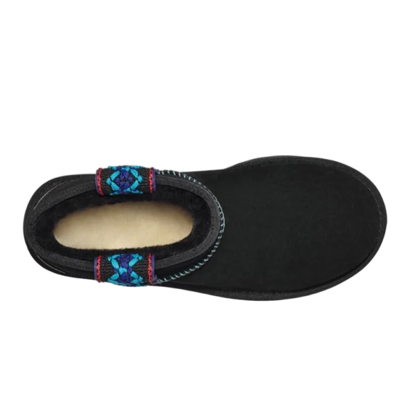 ⁦UGG Classic Ultra Mini Braid Plat Black⁩ – תמונה ⁦4⁩