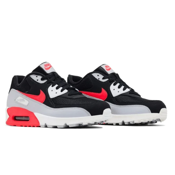 ⁦Air Max 90 Bright Crimson Wolf Grey⁩ – תמונה ⁦2⁩