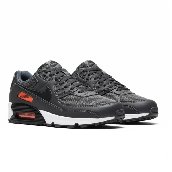 ⁦Air Max 90 Iron Grey Black Total Orange⁩ – תמונה ⁦2⁩