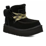 ⁦UGG Funkarra Cabin Cuff Boots Black⁩ – תמונה ⁦2⁩
