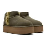 ⁦UGG Classic Ultra Mini Platform Braid Burnt Olive⁩ – תמונה ⁦2⁩