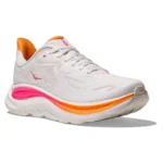 ⁦HOKA Clifton 10 White Electric Rose⁩ – תמונה ⁦2⁩