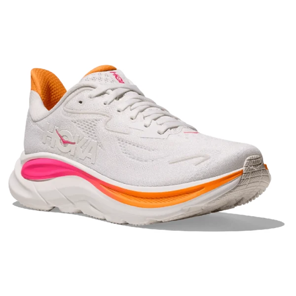 ⁦HOKA Clifton 10 White Electric Rose⁩ – תמונה ⁦2⁩