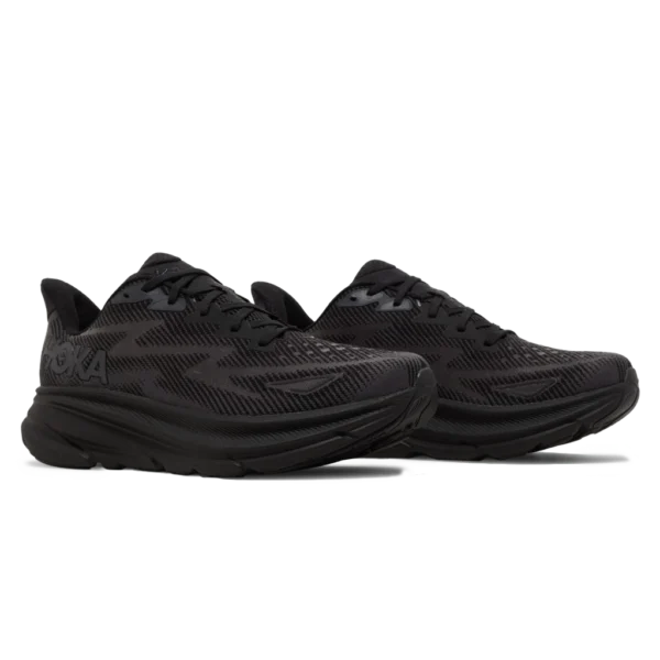 ⁦HOKA Clifton 9 Triple Black⁩ – תמונה ⁦2⁩