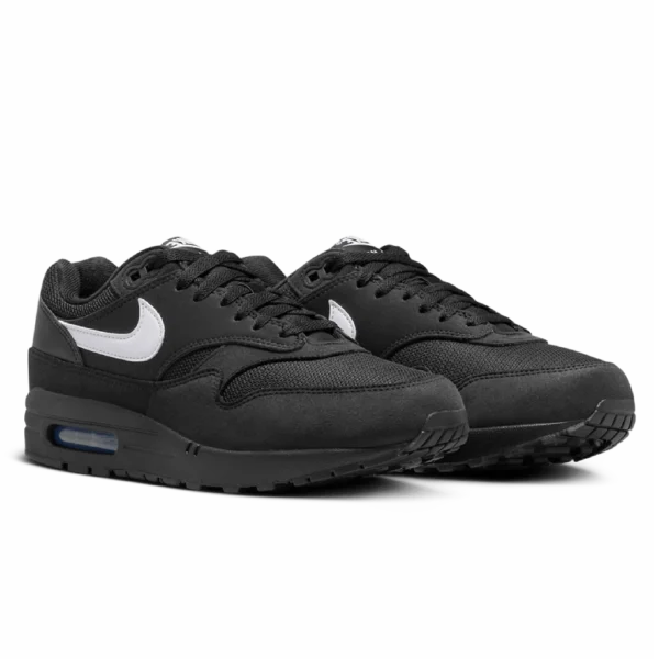 ⁦Air Max 1 Black White Swoosh⁩ – תמונה ⁦2⁩