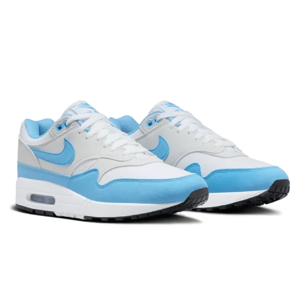 ⁦Air Max 1 White University Blue⁩ – תמונה ⁦2⁩