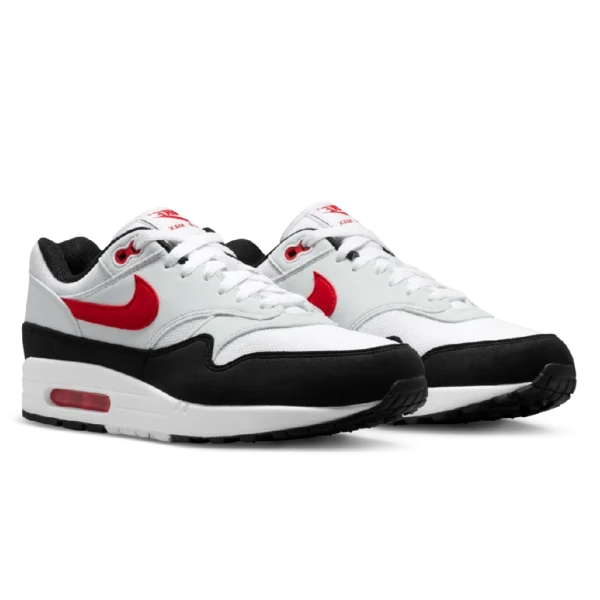 ⁦Air Max 1 Pure Platinum University Red⁩ – תמונה ⁦2⁩