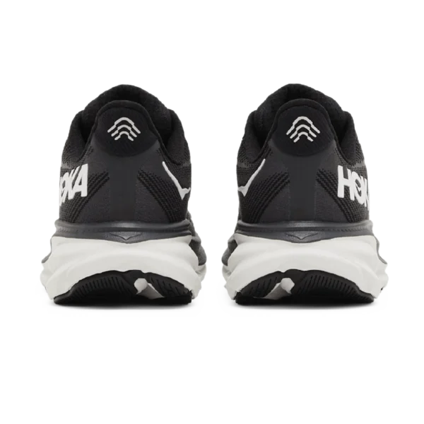 ⁦HOKA Clifton 9 Black White⁩ – תמונה ⁦3⁩