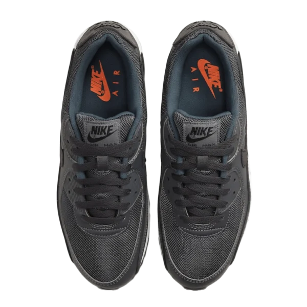 ⁦Air Max 90 Iron Grey Black Total Orange⁩ – תמונה ⁦4⁩