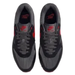⁦Air Max 1 Black Iron Grey University Red⁩ – תמונה ⁦4⁩