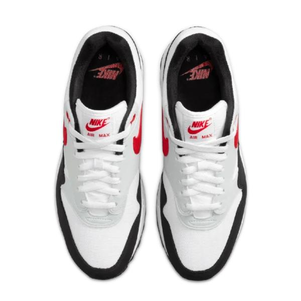 ⁦Air Max 1 Pure Platinum University Red⁩ – תמונה ⁦4⁩