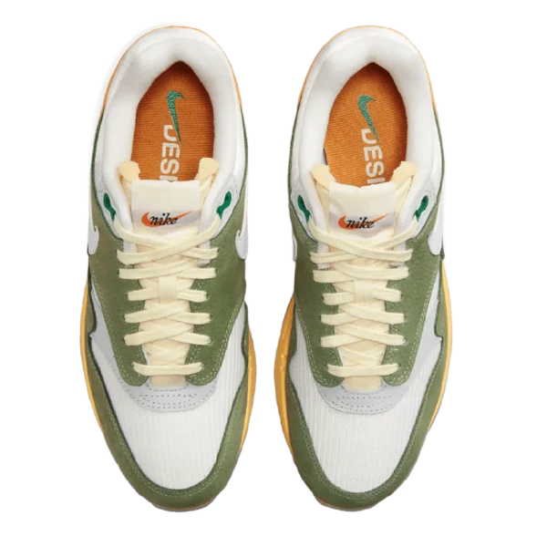 ⁦Air Max 1 “Design By Japan” Green White Orange⁩ – תמונה ⁦4⁩