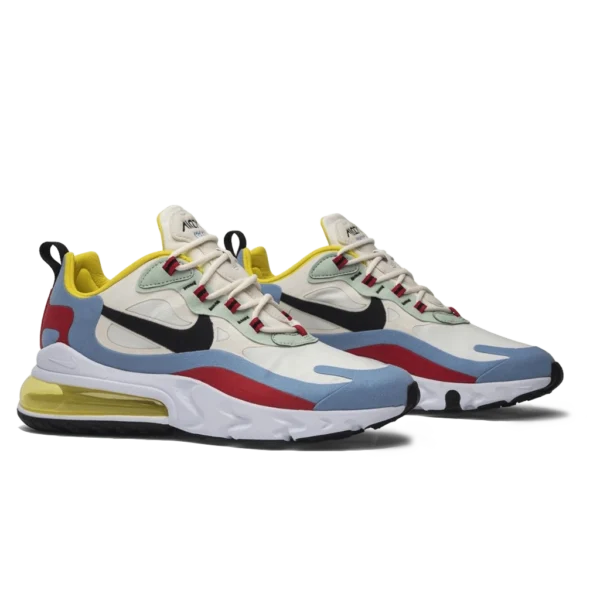 ⁦Nike Air Max 270 React Phantom Light Blue University Red⁩ – תמונה ⁦2⁩