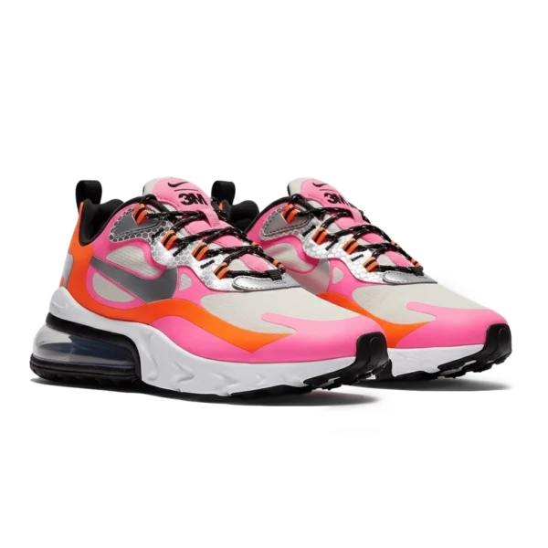 ⁦Nike Air Max 270 React Pink Orange⁩ – תמונה ⁦2⁩