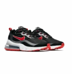 ⁦Nike Air Max 270 React Black Bright Crimson⁩ – תמונה ⁦2⁩