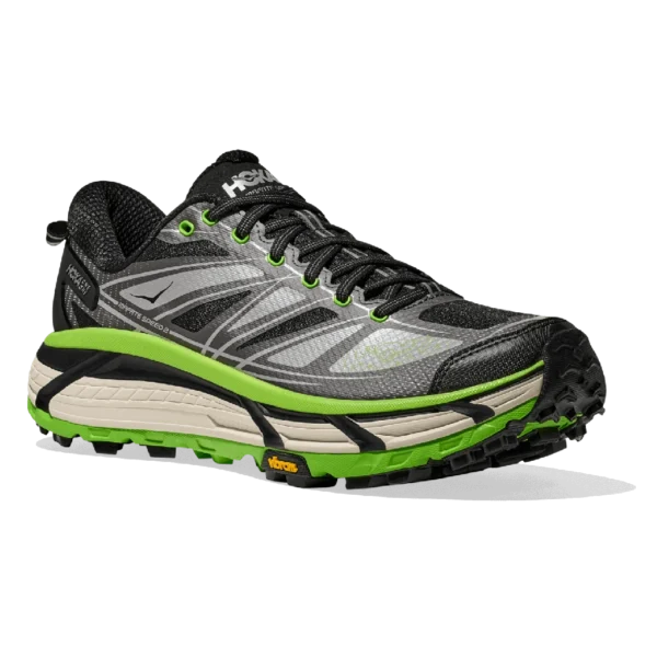 ⁦HOKA Mafate Speed 2 Black Electric Green⁩ – תמונה ⁦2⁩