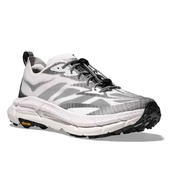 ⁦HOKA Mafate Speed 4 Lite “Stealth Tech Pack" White Black⁩ – תמונה ⁦2⁩