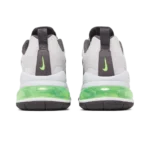 ⁦Nike Air Max 270 React White Grey Electric Green⁩ – תמונה ⁦3⁩