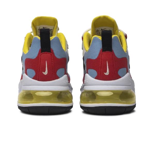 ⁦Nike Air Max 270 React Phantom Light Blue University Red⁩ – תמונה ⁦3⁩