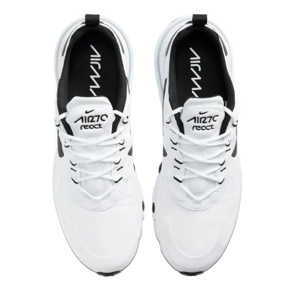 ⁦Nike Air Max 270 React White Black⁩ – תמונה ⁦4⁩
