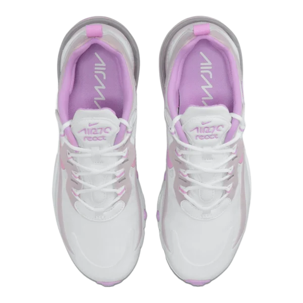 ⁦Nike Air Max 270 React White Fuchsia Glow Platinum Violet⁩ – תמונה ⁦4⁩
