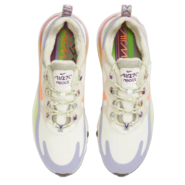 ⁦Nike Air Max 270 React Sail Orange Frost⁩ – תמונה ⁦4⁩