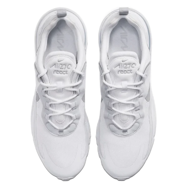 ⁦Nike Air Max 270 React White Light Smoke Grey⁩ – תמונה ⁦4⁩