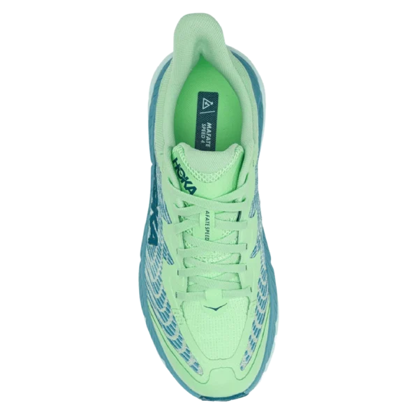 ⁦HOKA Mafate Speed 4 Lime Glow Ocean Mist⁩ – תמונה ⁦4⁩