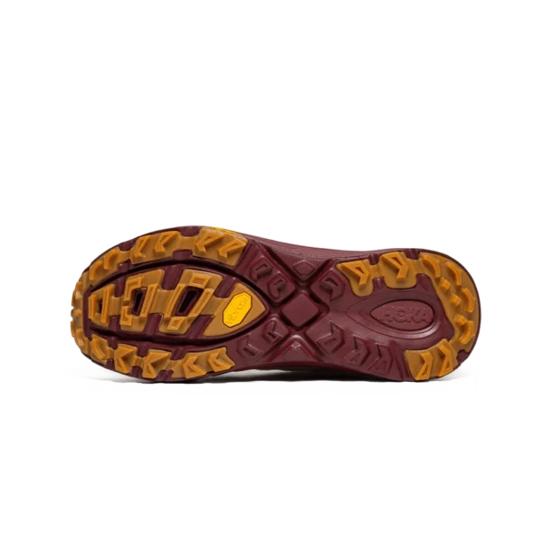 ⁦HOKA Mafate Three2 Vanilla Varsity Burgundy⁩ – תמונה ⁦5⁩