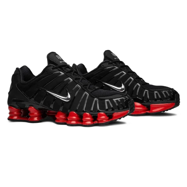 ⁦Nike Shox TL x Skepta Black Metallic Silver University Red⁩ – תמונה ⁦2⁩