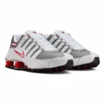 ⁦Nike Shox NZ White Sport Red Metallic Silver⁩ – תמונה ⁦2⁩